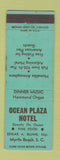 Matchbook Cover - Ocean Plaza Hotel Myrtle Beach SC WEAR