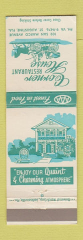 Matchbook Cover - Corner House Restaurant St Augustine FL