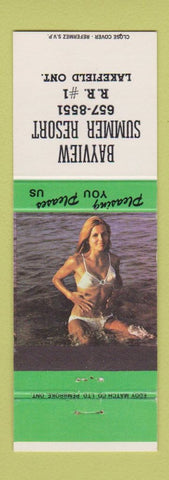 Matchbook Cover - Bayview Summer Resort Lakefield ON pinup