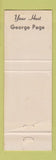 Matchbook Cover - Four Seasons Restaurant Glen Ellyn IL kangaroo WEAR