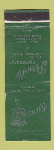 Matchbook Cover - Pernille Restaurant Carmel by the Sea CA WEAR