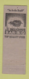 Matchbook Cover - Gilmore's BBQ Portland OR