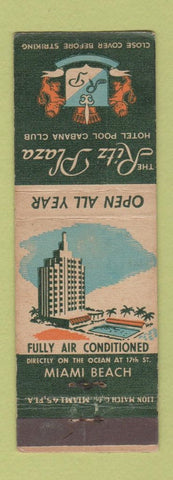 Matchbook Cover - Ritz Plaza Hotel Miami Beach FL