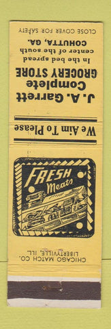 Matchbook Cover - JA Garrett Grocery Store Cohutta GA