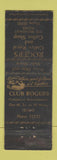 Matchbook Cover - Club Rogers Fresno CA WORN