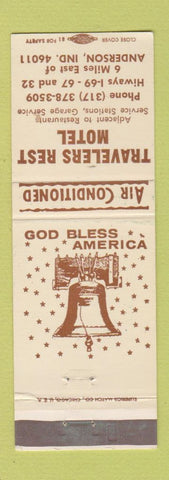 Matchbook Cover - Travelers Rest Motel Anderson IN