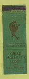 Matchbook Cover - Cedar Mountain Lodge Cody WY cowboy WEAR