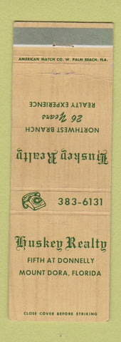 Matchbook Cover - Huskey Real Estate Mount Dora FL WEAR