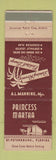 Matchbook Cover - Princess Martha Hotel St Petersburg FL WEAR