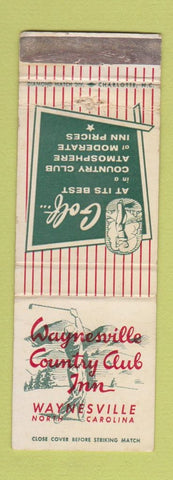 Matchbook Cover - Waynesville Country Club NC WORN