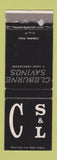 Matchbook Cover - Cleburne Savings and Loan TX WORN