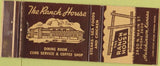 Matchbook Cover - The Ranch House Hutchinson KS WEAR