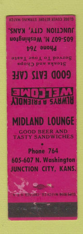 Matchbook Cover - Good Eats Cafe Junction City KS WEAR low phone #