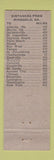 Matchbook Cover - Ringgold Drug Company GA low phone # BLUE WEAR