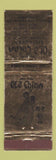 Matchbook Cover - Old China Restaurant Chinese Tampa FL WEAR