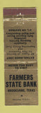 Matchbook Cover - Farmers State Bank Brookshire TX