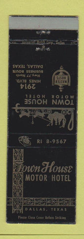 Matchbook Cover - Town House Motor Hotel Dallas TX