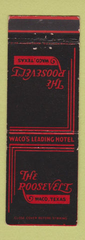 Matchbook Cover - Roosevelt Hotel Waco TX