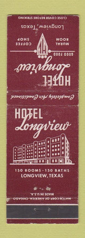 Matchbook Cover - Hotel Longview TX