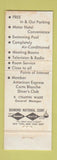 Matchbook Cover - Crockett Hotel San Antonio TX