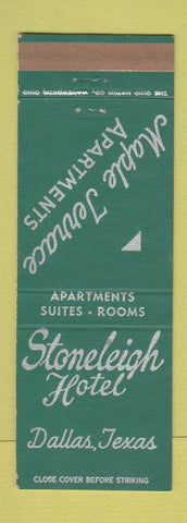 Matchbook Cover - Stoneleigh Hotel Dallas TX Maple Terrace