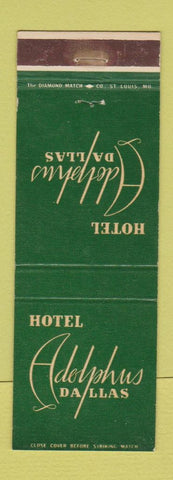 Matchbook Cover - Hotel Adolphus Dallas TX WEAR