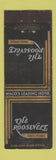 Matchbook Cover - The Roosevelt Hotel Waco TX WEAR