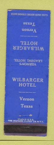 Matchbook Cover - Wilbarger Hotel Vernon TX WEAR