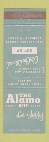 Matchbook Cover - Alamo Hotel Austin TX