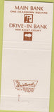 Matchbook Cover - First Trust Savings Bank Kankakee 30 Strike