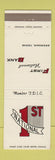 Matchbook Cover - First National Bank Brenham TX