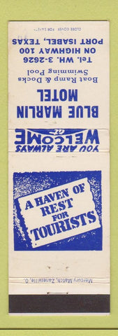 Matchbook Cover - Blue Marlin Motel Port Isabel TX