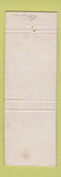 Matchbook Cover - Palms Motel Grill Baytown TX