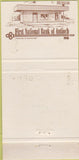 Matchbook Cover - 1st National Bank Antioch IL 30 Strike