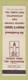 Matchbook Cover - Purdy's Court Port Isabel TX