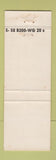 Matchbook Cover - Purdy's Court Port Isabel TX