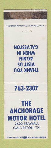 Matchbook Cover - Anchorage Motor Hotel Galveston TX WEAR