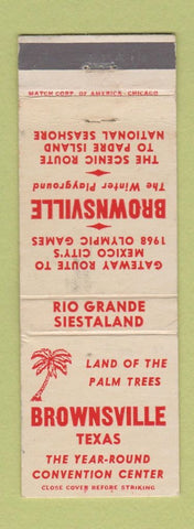 Matchbook Cover - Brownsville TX Tourism WEAR