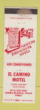 Matchbook Cover - El Camino Motel Sierra Blanca TX WEAR