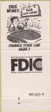 Matchbook Cover - Bank of Mundelein 30 Strike