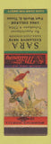 Matchbook Cover - Sara Hats Fort Worth TX