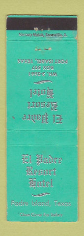 Matchbook Cover - El Padre Resort Hotel Padre Island TX Port Isabel
