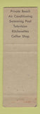 Matchbook Cover - El Padre Resort Hotel Padre Island TX Port Isabel