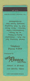 Matchbook Cover - Resaca Motel San Benito TX WORN