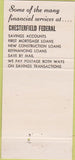 Matchbook Cover - Chesterfield Savings Bank Chicago IL