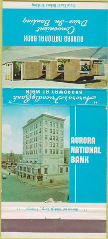 Matchbook Cover - Aurora National Bank 30 Strike IL