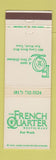 Matchbook Cover - The French Quarter Restaurant Fort Worth TX