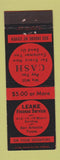 Matchbook Cover - Leake Finance Service San Antonio TX
