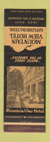 Matchbook Cover - Mountain View Hotel Gatlinburg TN