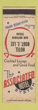 Matchbook Cover - Hotel Robert E Lee San Antonio TX